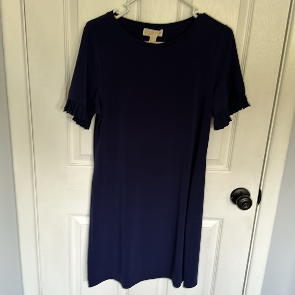 Michael Kors size medium, NAVY  blue short sleeved dress